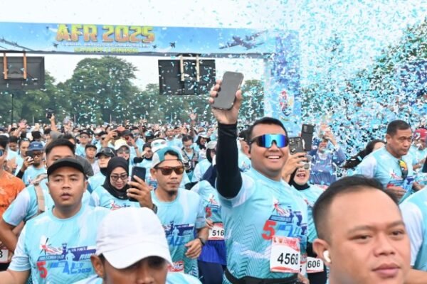 Diikuti 3.200 Pelari, Lanud Abd Saleh Gelar Air Force Run ke-5 di Penghujung 2025