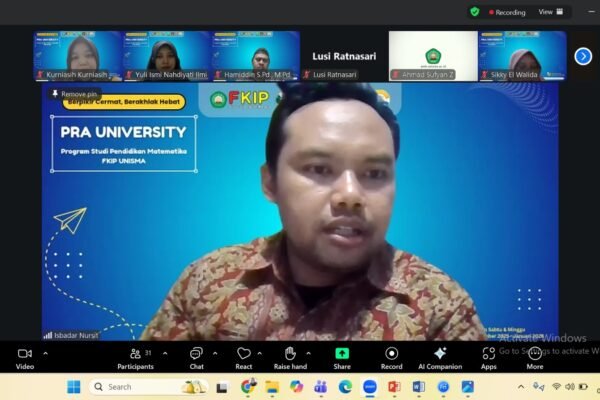 Prodi Pendidikan Matematika FKIP Unisma Buka Program Pra University