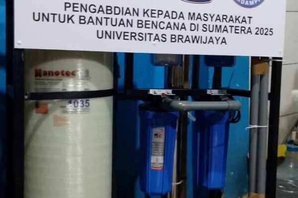 UB Salurkan Bantuan Penjernih Air Portabel, Pulihkan Bencana Sumatera