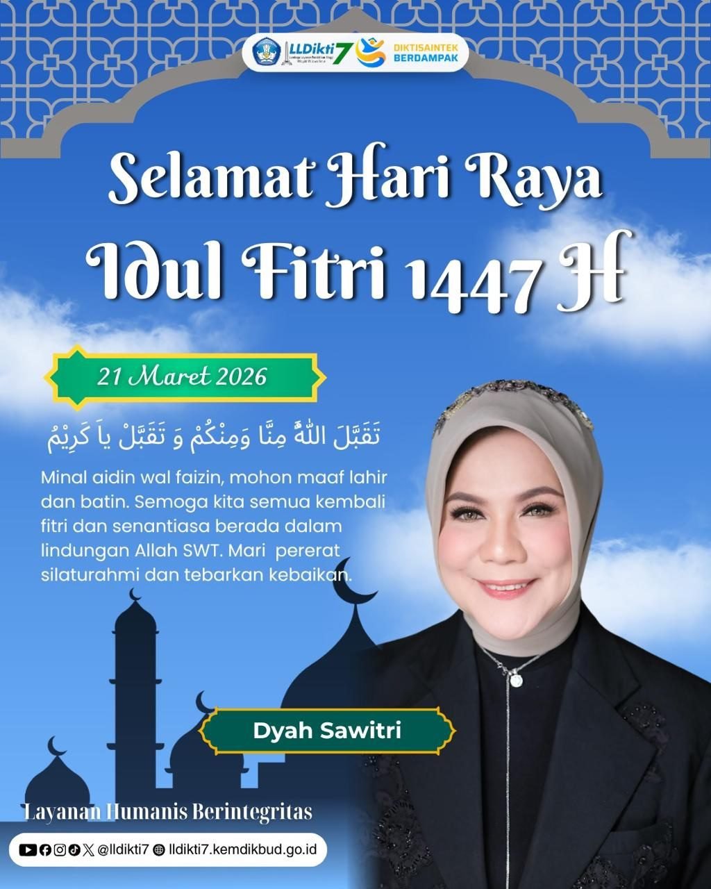 LLDikti 7 Greeting Lebaran