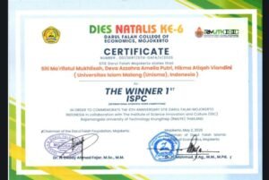 Mahasiswa Perbankan Syariah UNISMA Malang Raih Juara di International Scientific Paper Competition