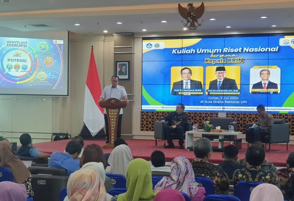 Hadir di UM, Kepala BRIN Tegaskan Riset Jadi Kunci Indonesia Bersaing di Era Teknologi Global
