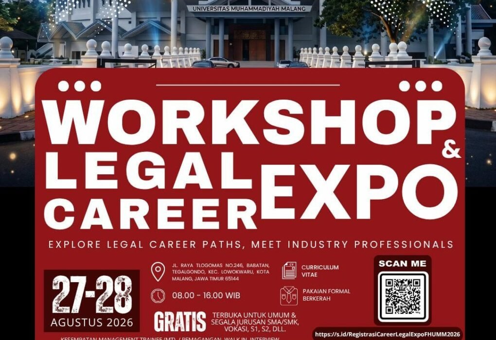 Fakultas Hukum UMM Gelar Legal Career Expo 2026, Buka Akses Karier dan Rekrutmen Lintas Disiplin