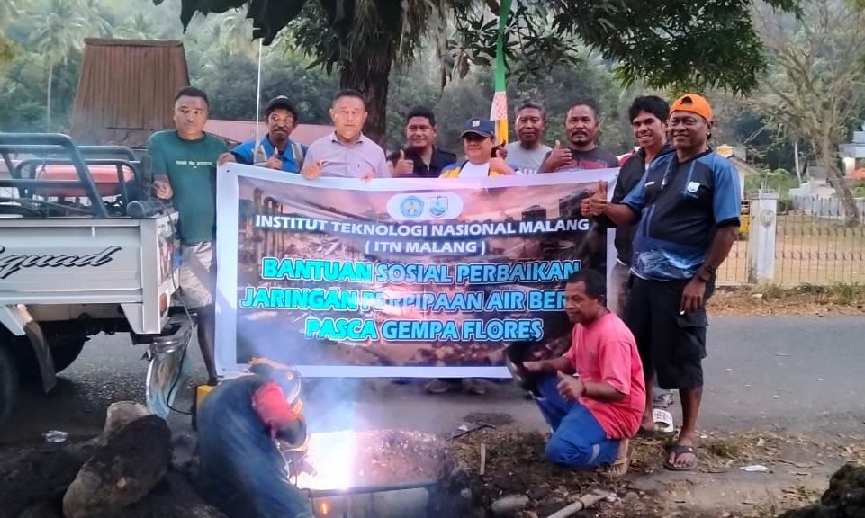 ITN Malang Gerak Cepat Bantu Krisis Air Bersih Korban Gempa Flores