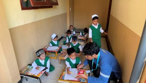 Mahasiswa KSM UNISMA Dorong Kreativitas Siswa RA Al-Marhamah Lewat Lomba Mewarnai