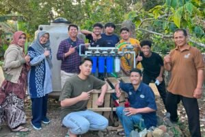 Sumur Terbengkalai Disulap Jadi Sumber Air Siap Minum, KKN UMM Bantu Warga Majapurna