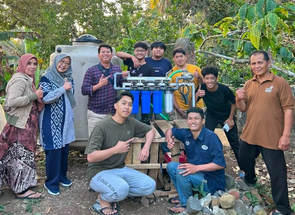 Sumur Terbengkalai Disulap Jadi Sumber Air Siap Minum, KKN UMM Bantu Warga Majapurna