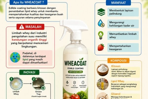 Mahasiswa UB Sulap Limbah Whey Keju Jadi Pelapis Pangan Alami, Bikin Buah dan Sayur Lebih Awet