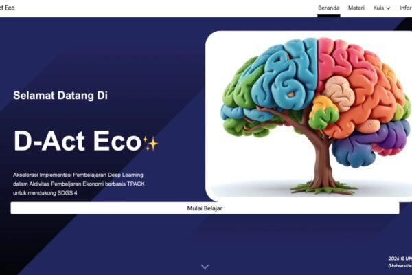 UM Kembangkan D-ACT ECO, Platform Digital untuk Pembelajaran Ekonomi