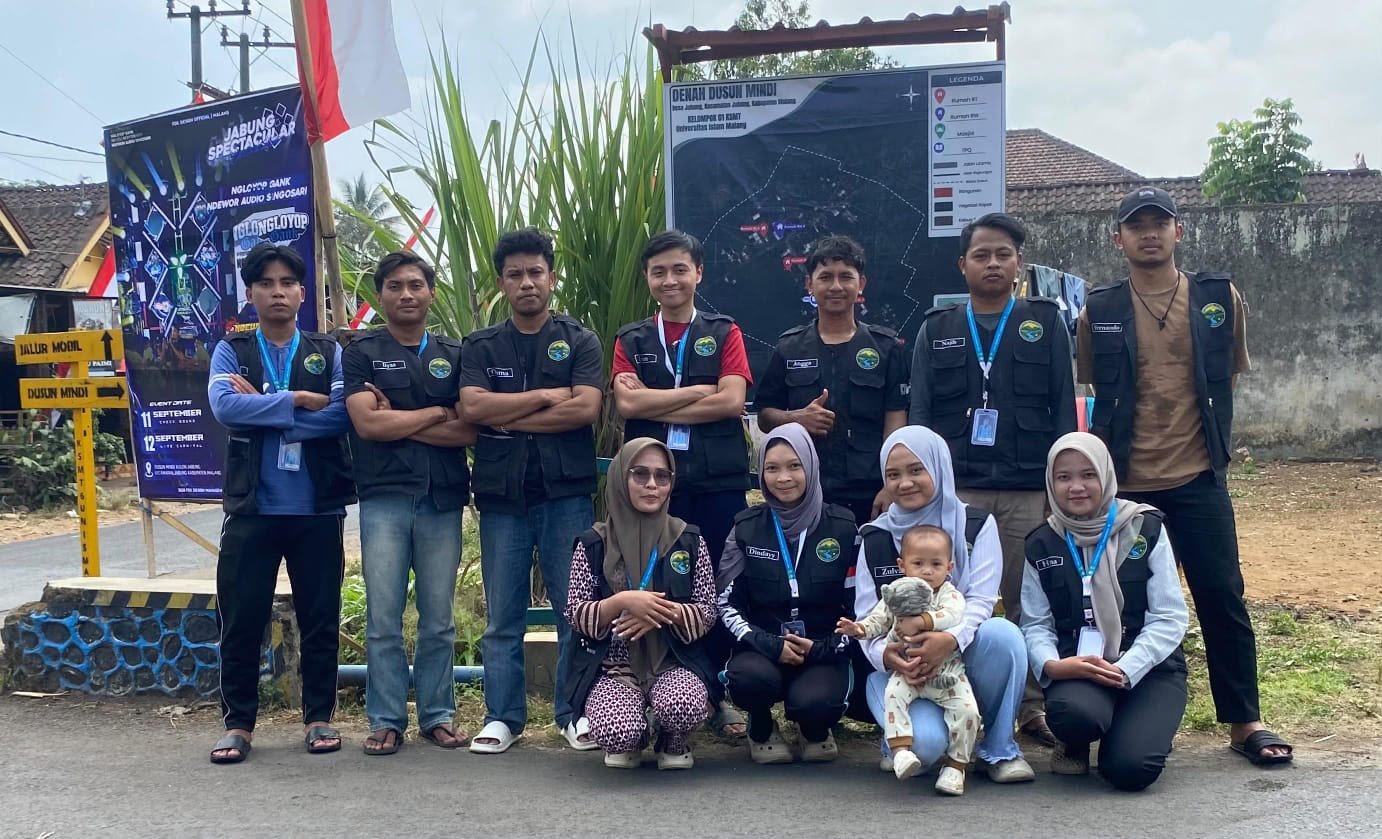 Dari Survei Lapangan, KSM-T Kelompok 01 UNISMA Sulap Data Dusun Mindi Jadi Denah Informasi