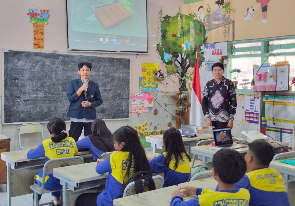 Lantai Pintar Geometri UB Bantu Siswa SD Pahami Rumus Lewat Praktik