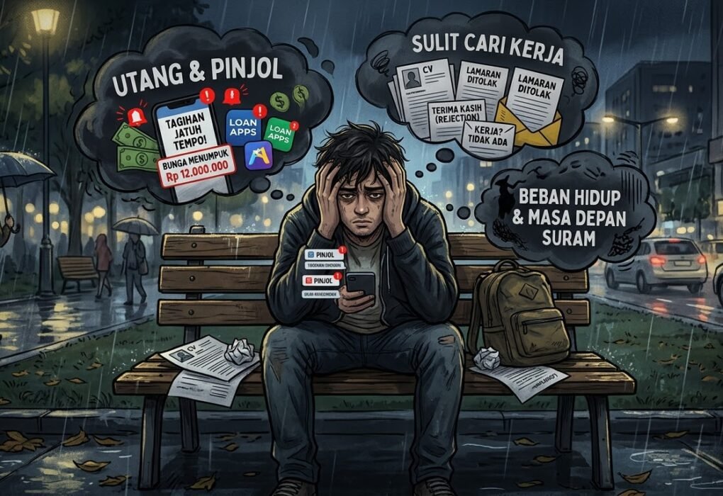 Utang, Pinjol hingga Sulit Cari Kerja, Beban Psikologis Pemuda Lokal Disorot