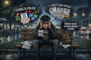 Utang, Pinjol hingga Sulit Cari Kerja, Beban Psikologis Pemuda Lokal Disorot