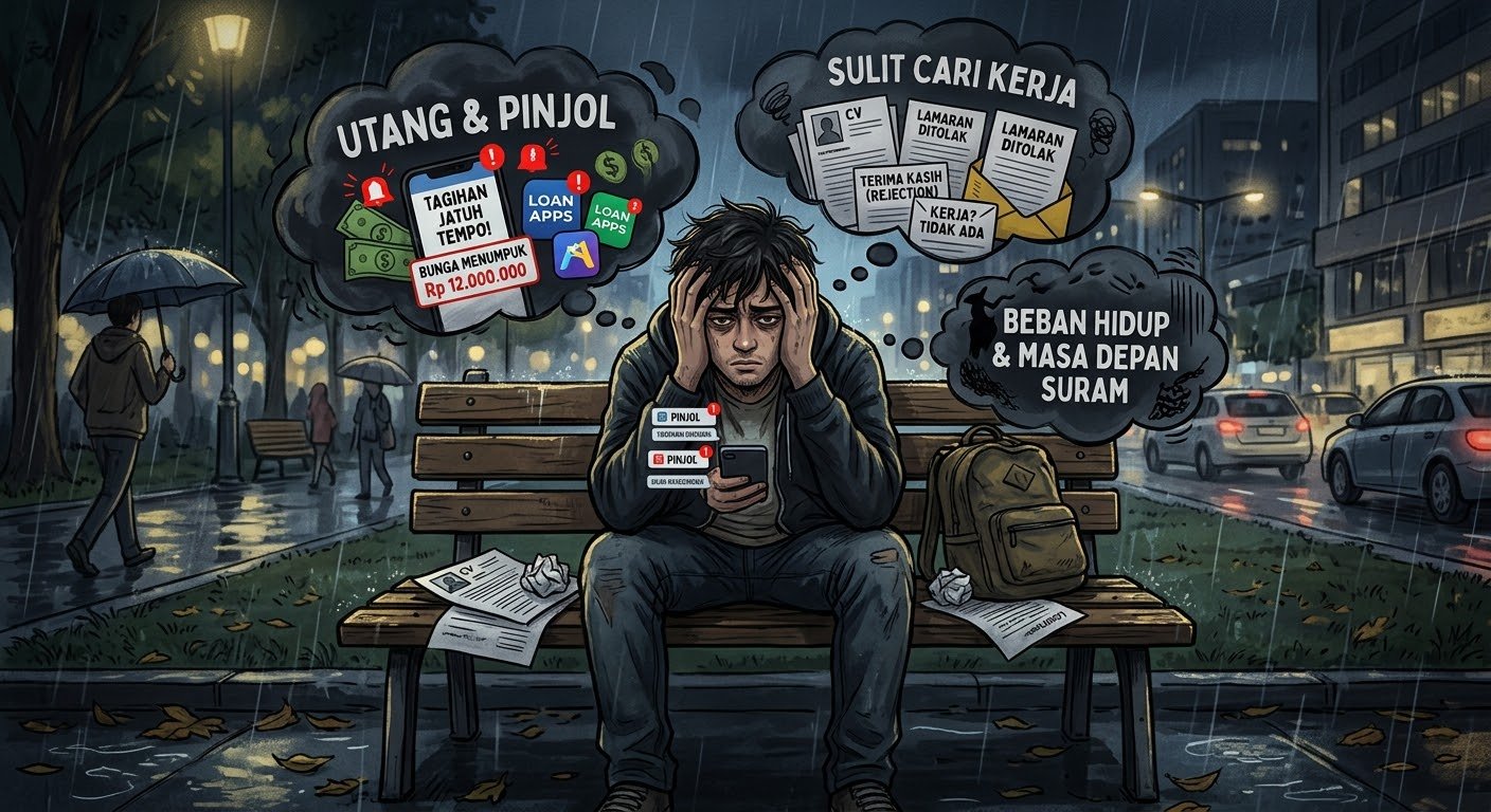 Utang, Pinjol hingga Sulit Cari Kerja, Beban Psikologis Pemuda Lokal Disorot