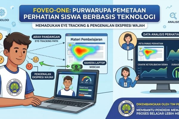UM Kembangkan Foveo-One, Teknologi Berbasis Webcam untuk Membaca Fokus Siswa Saat Belajar