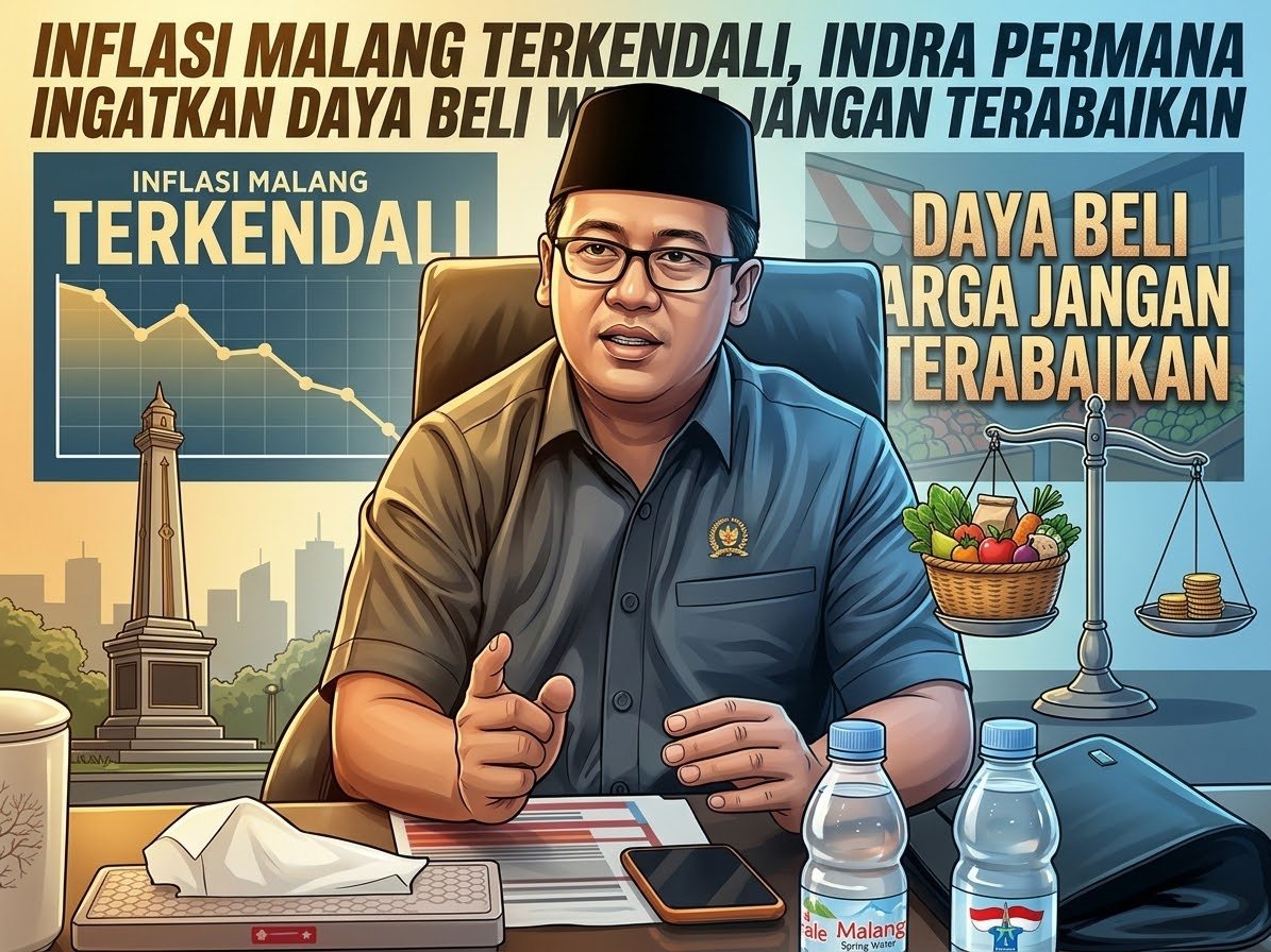 Inflasi Malang Terkendali, Indra Permana Ingatkan Daya Beli Warga Jangan Terabaikan