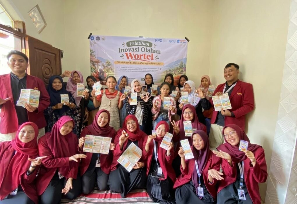 Mahasiswa PPG UMM Olah Wortel Sortiran Jadi Permen Jelly dan Minyak Perawatan Kulit