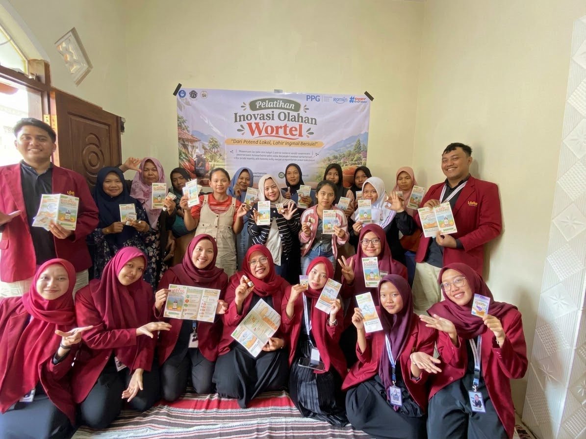 Mahasiswa PPG UMM Olah Wortel Sortiran Jadi Permen Jelly dan Minyak Perawatan Kulit