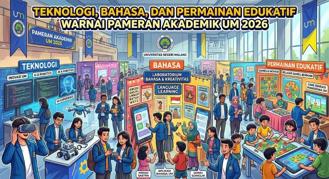 Teknologi, Bahasa, dan Permainan Edukatif Warnai Pameran Akademik UM 2026