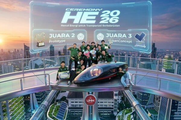 Mobil Mahasiswa UMM Tembus 704 Km/Liter, Sabet Dua Podium KMHE 2026