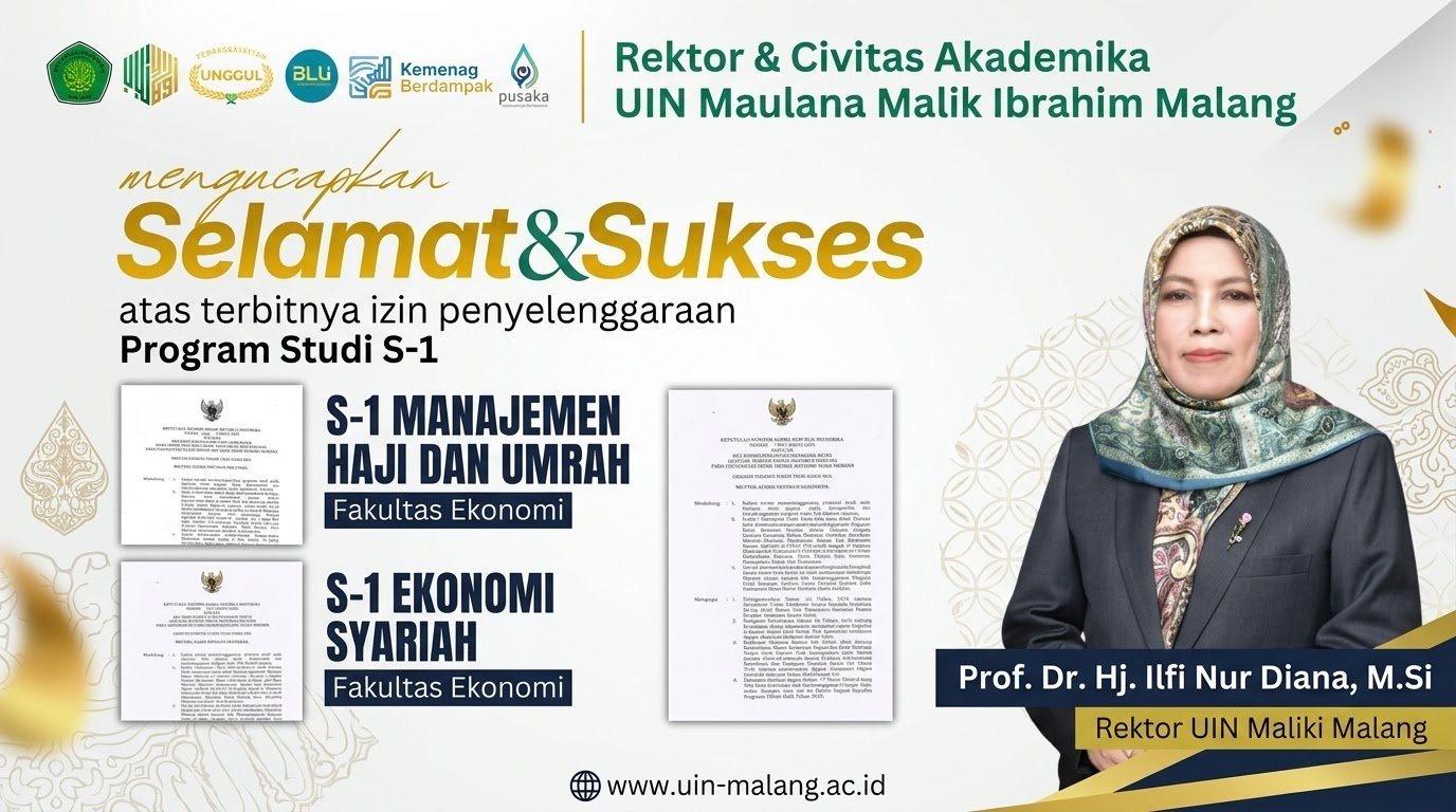 Izin Prodi Ekonomi Syariah dan Manajemen Haji Terbit, Ini Fokus Rektor UIN Malang
